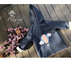 Stickserie - Ballon Liebe Fransenappli